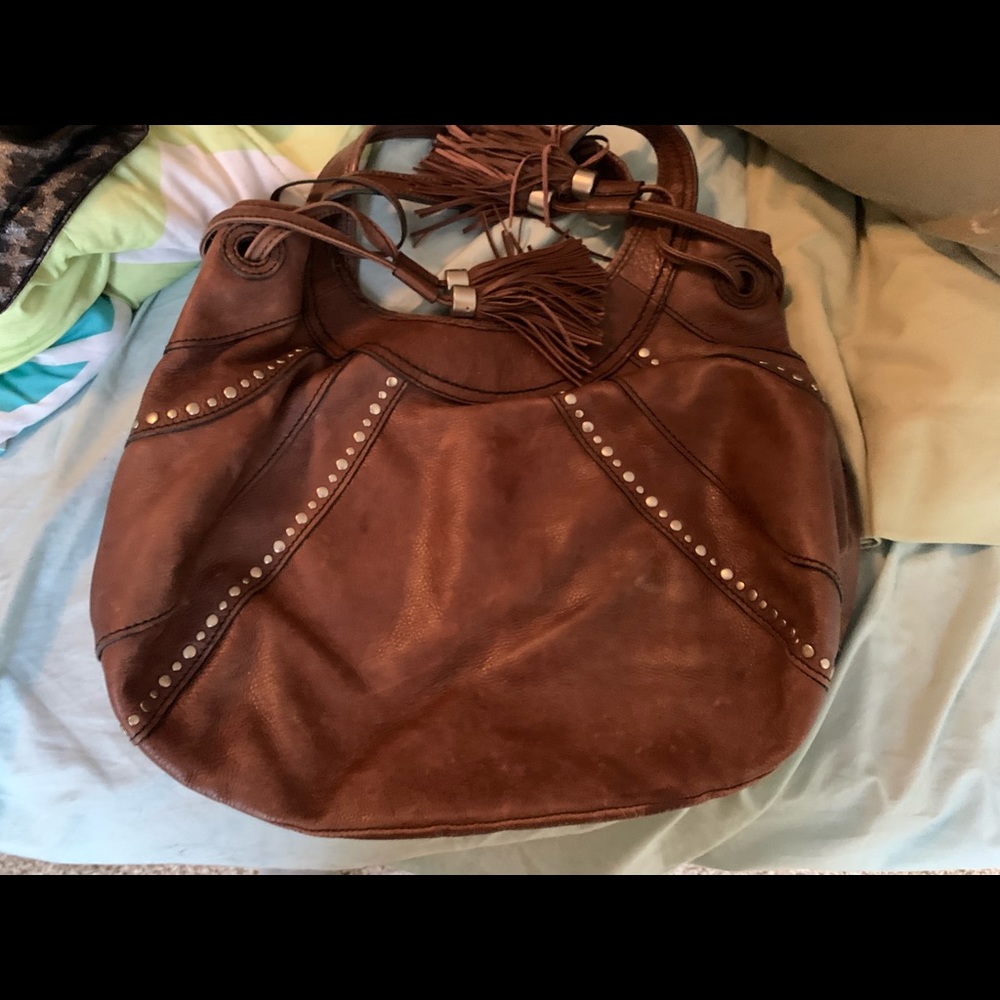 New used Fossil quality leather in chocolate brown. 18”x12”high good condition - Picture 2 of 4